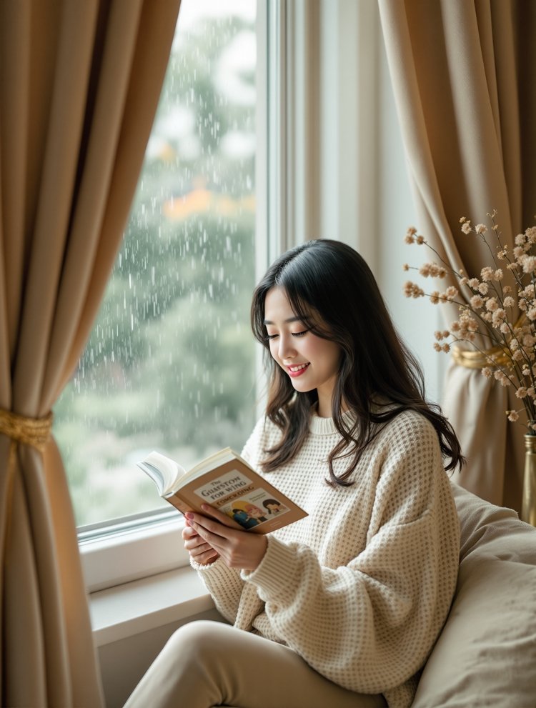 雨日午后读书时光
